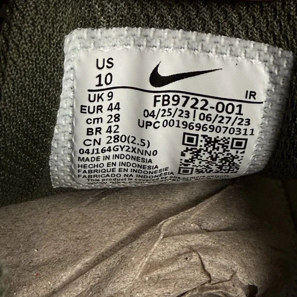 Size 10 Nike Air Max Plus Phantom Neutral Olive Green Mens Running Shoes
